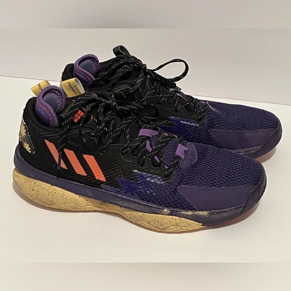 Adidas Dame 8 Honoring Black Excellence Purple & Black Rare Sneakers Size 8